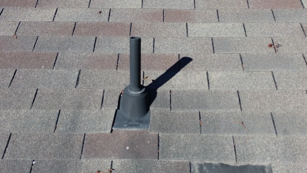 Heavy snow accumulation on a Utah roof after a series of winter storms