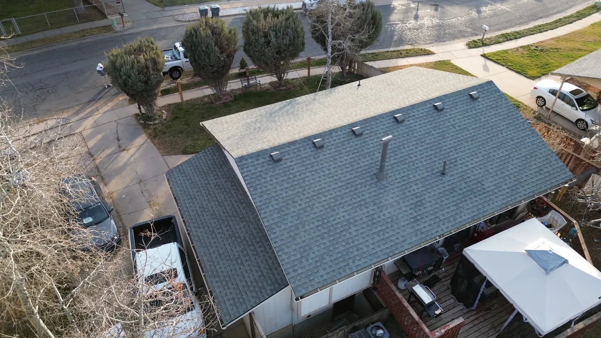 Utah roof inspection showing roof details and weather exposure