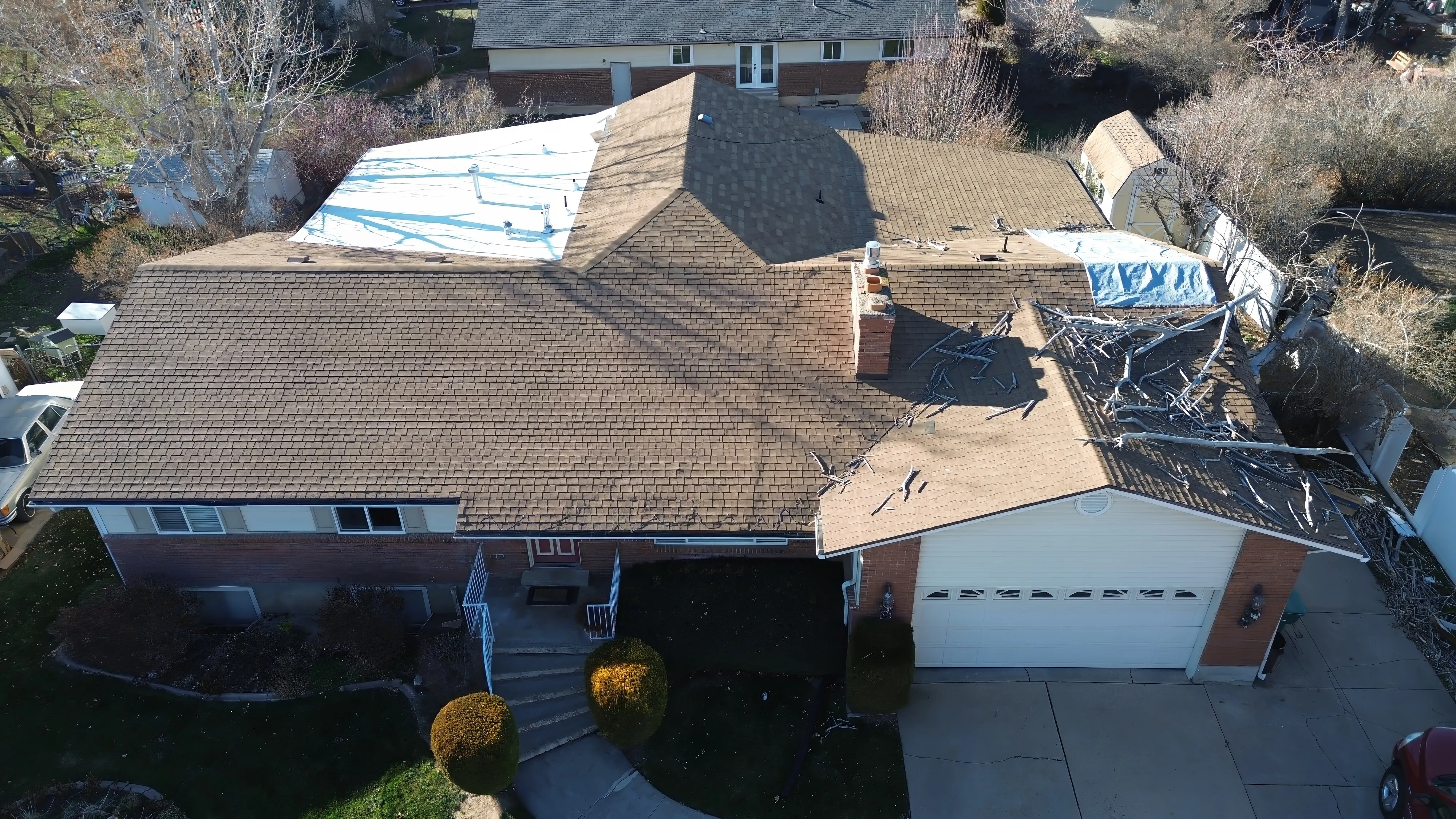 Precision roofing repair work documentation in Utah