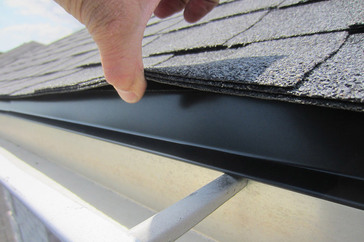 Example of a roof cricket diverting water